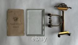 Ancien cadre porte photo soliflore en bronze doré Napoléon III XIXème romantique