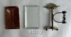 Ancien cadre porte photo soliflore en bronze doré Napoléon III XIXème romantique