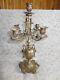 Ancien Candélabre Chandelier Napoléon Iii Bronze Doré Têtes De Bélier