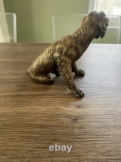 Ancien chien en bronze porte montre à gousset Napoléon III