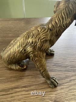 Ancien chien en bronze porte montre à gousset Napoléon III