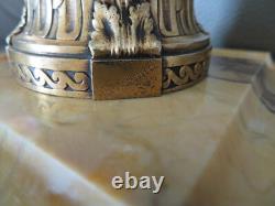 Ancien encrier bronze cylindrique Napoléon III signé Rambaud fondeur Susse Fres