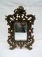 Ancien Miroir Bronze A Poser Fin Xix Napoleon Iii Glace Biseaut&eacute; T&eacute;te D Enfant