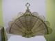 Ancien Pare Feu &eacute;ventail, &eacute;poque Napol&eacute;on Iii, Style Louis Xv, Queue De Paon