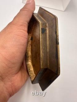 Ancien porte cartes en bronze doré et émail cloisonné époque Napoléon III XIXe
