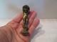 Ancien Sceau Ou Cachet En Bronze Putti Portant Une Tortue Xix Monogramme Ce