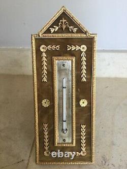 Ancien thermomètre au Mercure Cadre bronze XIXeme Napoléon III