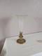 Ancien Vase Cornet Tulipier Bronze Et Cristal Napol&eacute;on Iii Decor Floral Xix&egrave;me