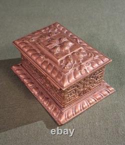 Ancienne Boite à Timbres en Bronze Doré Napoléon III