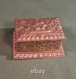Ancienne Boite à Timbres en Bronze Doré Napoléon III