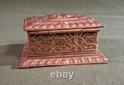 Ancienne Boite à Timbres en Bronze Doré Napoléon III