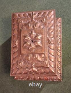 Ancienne Boite à Timbres en Bronze Doré Napoléon III