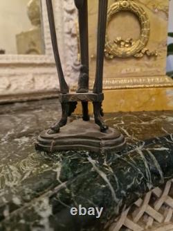 Ancienne Paire D'athenienne En Bronze