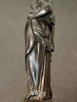 Ancienne Statuette En Bronze Femme A L'antique
