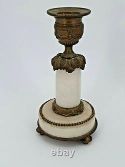 Ancienne garniture de cheminée miniature style Louis XVI, Napoléon III horloge