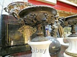 Ancienne paire urne cassolette epok XIXe bronze napoleon III