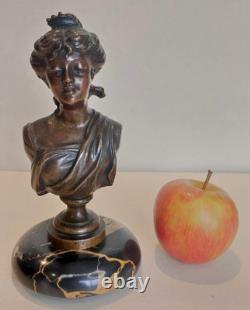 Anonyme Bronze Buste De Femme A L Antique Lady Napoleon III Victorian