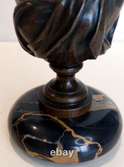 Anonyme Bronze Buste De Femme A L Antique Lady Napoleon III Victorian