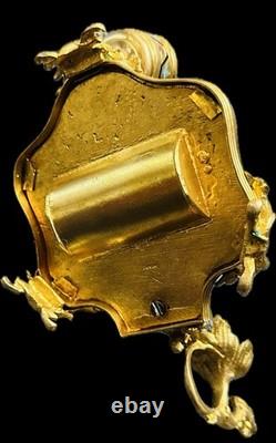 Antique 19thC Champleve Enamel Bronze Alphonse Giroux Bougeoir