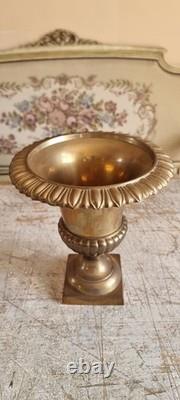 Antique French brass/bronze Medici Vase 19th Century Patina