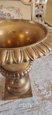 Antique French brass/bronze Medici Vase 19th Century Patina