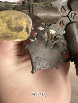 Antique Paire Bougeoir Bronze Napoléon 3 Art Nouveau Signé A. Delafontaine