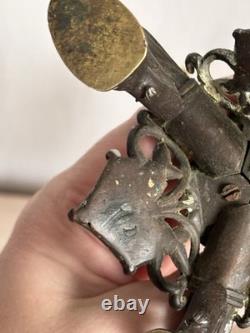Antique Paire Bougeoir Bronze Napoléon 3 Art Nouveau Signé A. Delafontaine