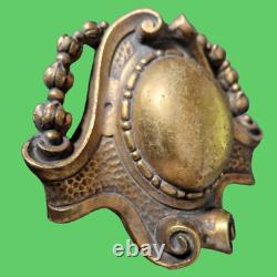 Antique cartouches ornements bronze meuble, porte, décor guirlandes