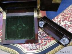 Armoirette Ecritoire en marqueterie Multi colors Boulle époque Napoléon III