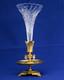 Baccarat Vase Cornet Bronze Dor&eacute; Cristal C&ocirc;tes Torses Napol&eacute;on Iii Xix&egrave;me Si&egrave;cle