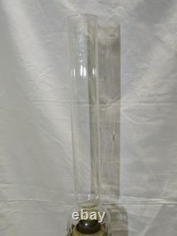 -BELLE LAMPE A PETROLE NAPOLEON III NIII EN CUIVRE et BRONZE VERRE ANCIEN D