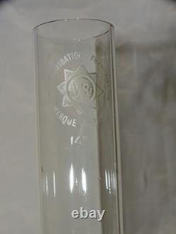 -BELLE LAMPE A PETROLE NAPOLEON III NIII EN CUIVRE et BRONZE VERRE ANCIEN D