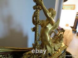 BEURDELEY Paire de Candelabres en Bronze époque Napoléon III 53 cm parfait état