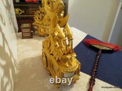 BEURDELEY Paire de Candelabres en Bronze époque Napoléon III 53 cm parfait état