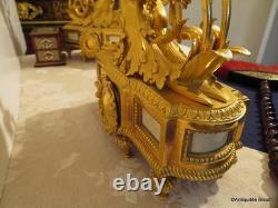 BEURDELEY Paire de Candelabres en Bronze époque Napoléon III 53 cm parfait état