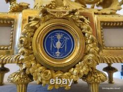 BEURDELEY Paire de Candelabres en Bronze époque Napoléon III 53 cm parfait état