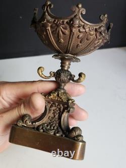 Baguier Epoque XIX Bronze Era Bougeoir Napoleon III empire