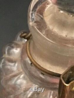Baguier Napoléon III verre multicouche bronze / Antique overlay glass jewel set