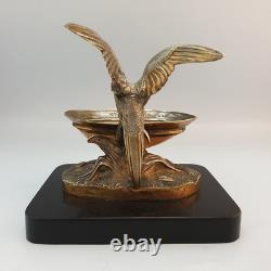 Baguier Porte-montres Coquillage& Bronze en forme de perruche XIXe Napoleon III