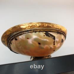 Baguier Porte-montres Coquillage& Bronze en forme de perruche XIXe Napoleon III