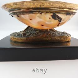 Baguier Porte-montres Coquillage& Bronze en forme de perruche XIXe Napoleon III