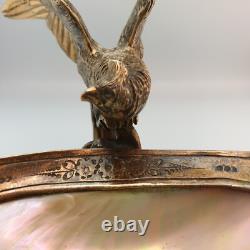 Baguier Porte-montres Coquillage& Bronze en forme de perruche XIXe Napoleon III