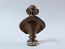 Barbedienne sceau cachet buste de Shakespeare en bronze