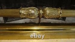 Barre de cheminée en bronze doré époque empire