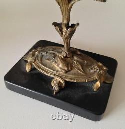 Beau Vide Poche Coupe XIXéme Coquillage Napoléon III bronze décor chimére