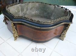 Belle Jardinière Napoléon III en marqueterie et bronze