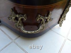 Belle Jardinière Napoléon III en marqueterie et bronze