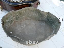 Belle Jardinière Napoléon III en marqueterie et bronze