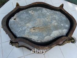 Belle Jardinière Napoléon III en marqueterie et bronze