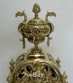 Belle et Ancienne PENDULE en Bronze XIXe Napoléon III Fonctionne